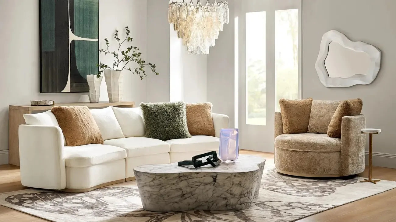 Elegant Leaf-Shaped Glass Crystal Chandelier